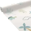 4MURS Papier peint intissé DINO WORLD coloris Bleu et Vert - 4MURS