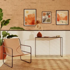 4MURS Papier peint intissé ASSAH coloris terracotta - 4MURS