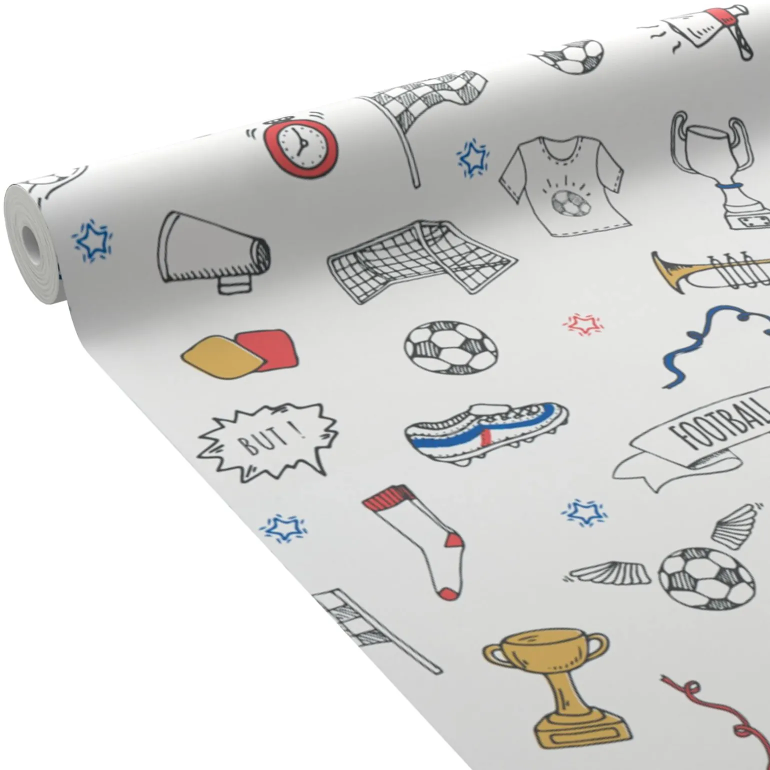 4MURS Papier peint intissé SOCCER coloris multicolore - 4MURS