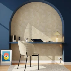 4MURS Papier peint intissé KENLEY coloris beige chaud - 4MURS