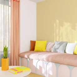 4MURS Papier peint intissé FLORENTINE coloris Jaune beurre - 4MURS