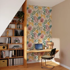 4MURS Papier peint intissé LINDORA coloris multicolore - 4MURS