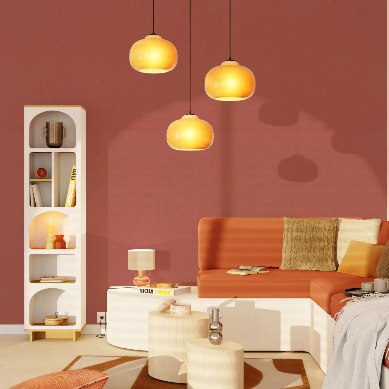 4MURS Papier peint intissé NUNCA coloris terracotta - 4MURS