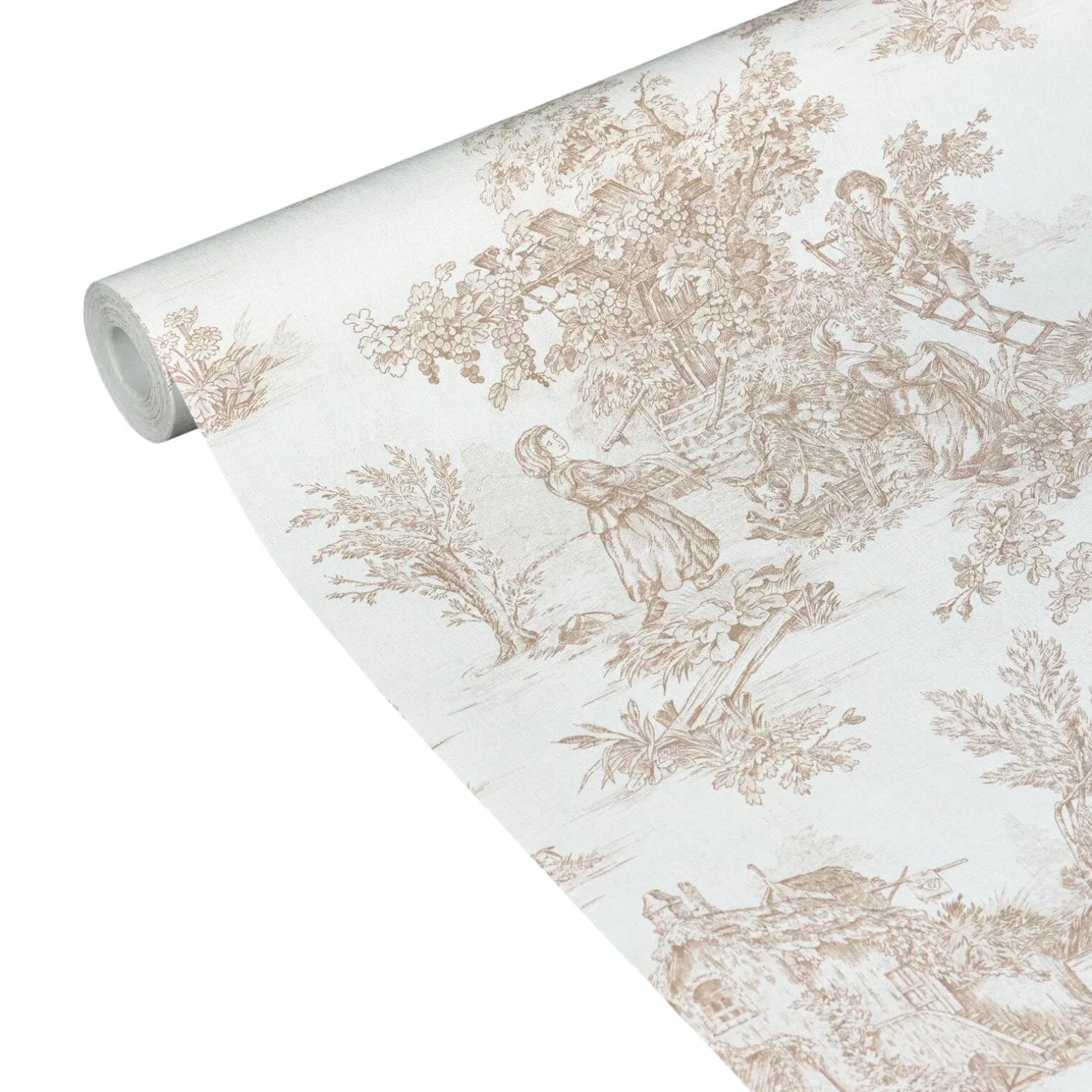 4MURS Papier peint intissé JOUY coloris beige foncé - 4MURS