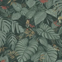 4MURS Papier peint intissé ABIGAEL coloris vert givré - 4MURS