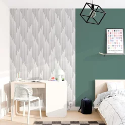 4MURS Papier peint intissé ZACK coloris blanc et noir - 4MURS