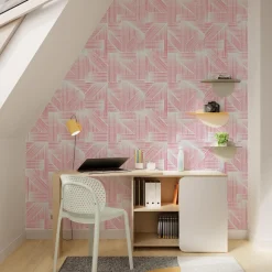 4MURS Papier peint intissé ALARIC coloris corail - 4MURS