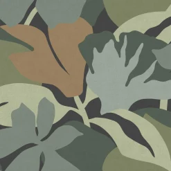 4MURS Papier peint intissé ROZENN vert clair et vert olive - 4MURS