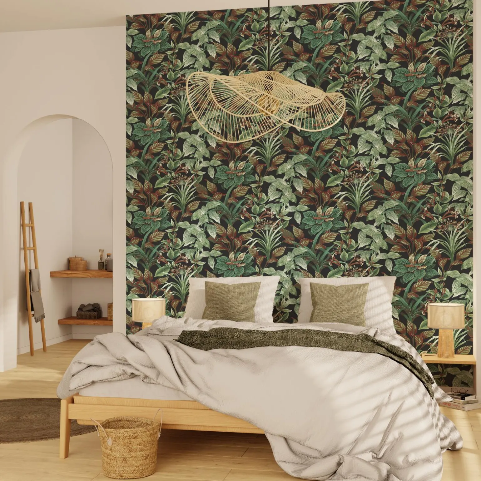 4MURS Papier peint intissé POLYNESIA coloris multicolore - 4MURS