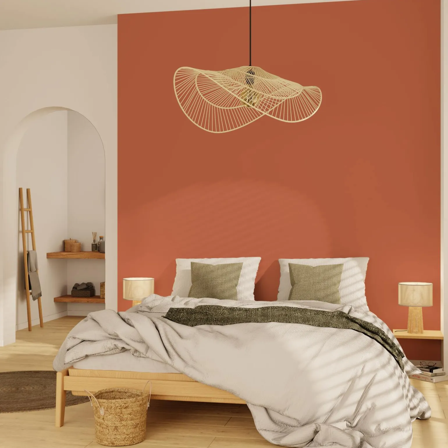 4MURS Papier peint intissé OPAL coloris terracotta - 4MURS