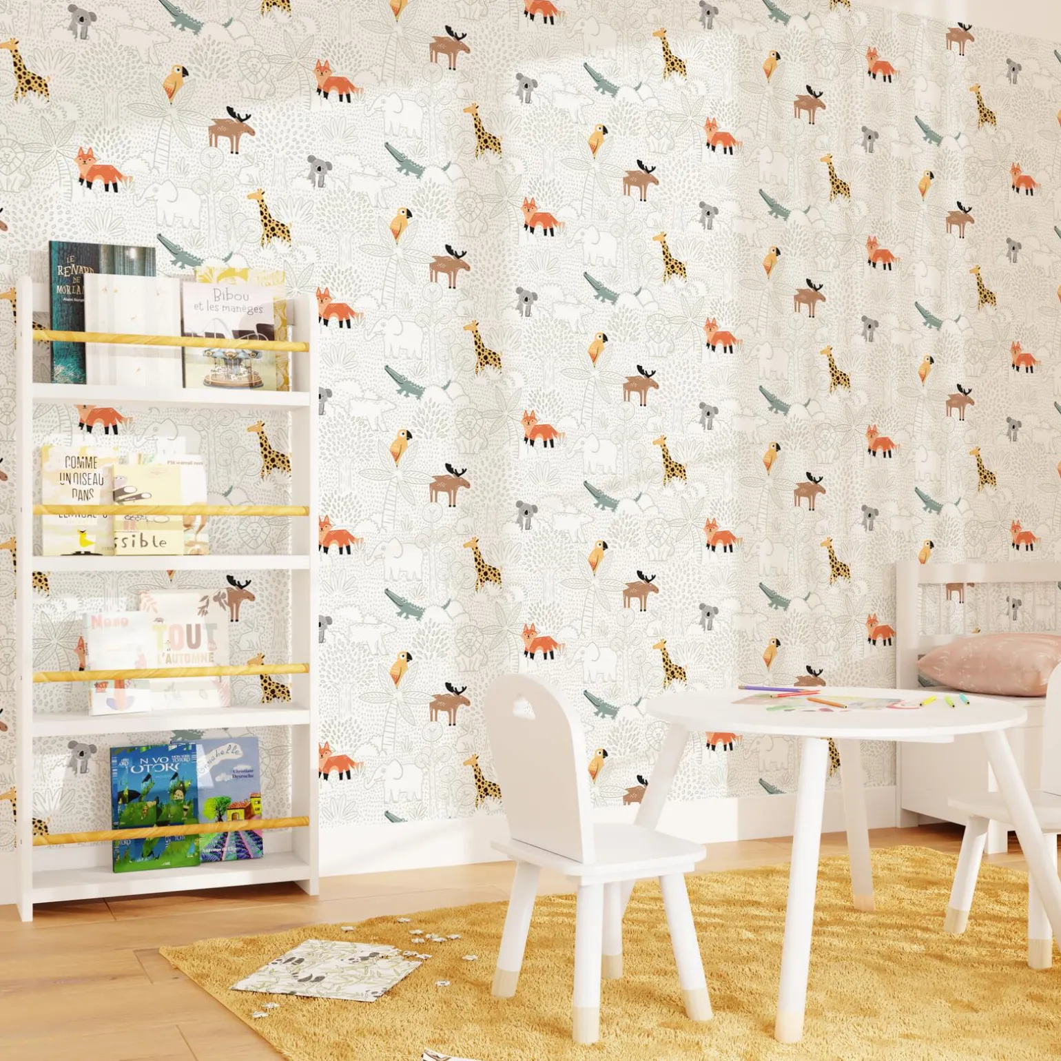 4MURS Papier peint intissé AROUND THE WORLD multicolore - 4MURS