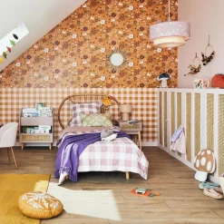 4MURS Papier peint intissé GIULIA coloris ocre orangé - 4MURS