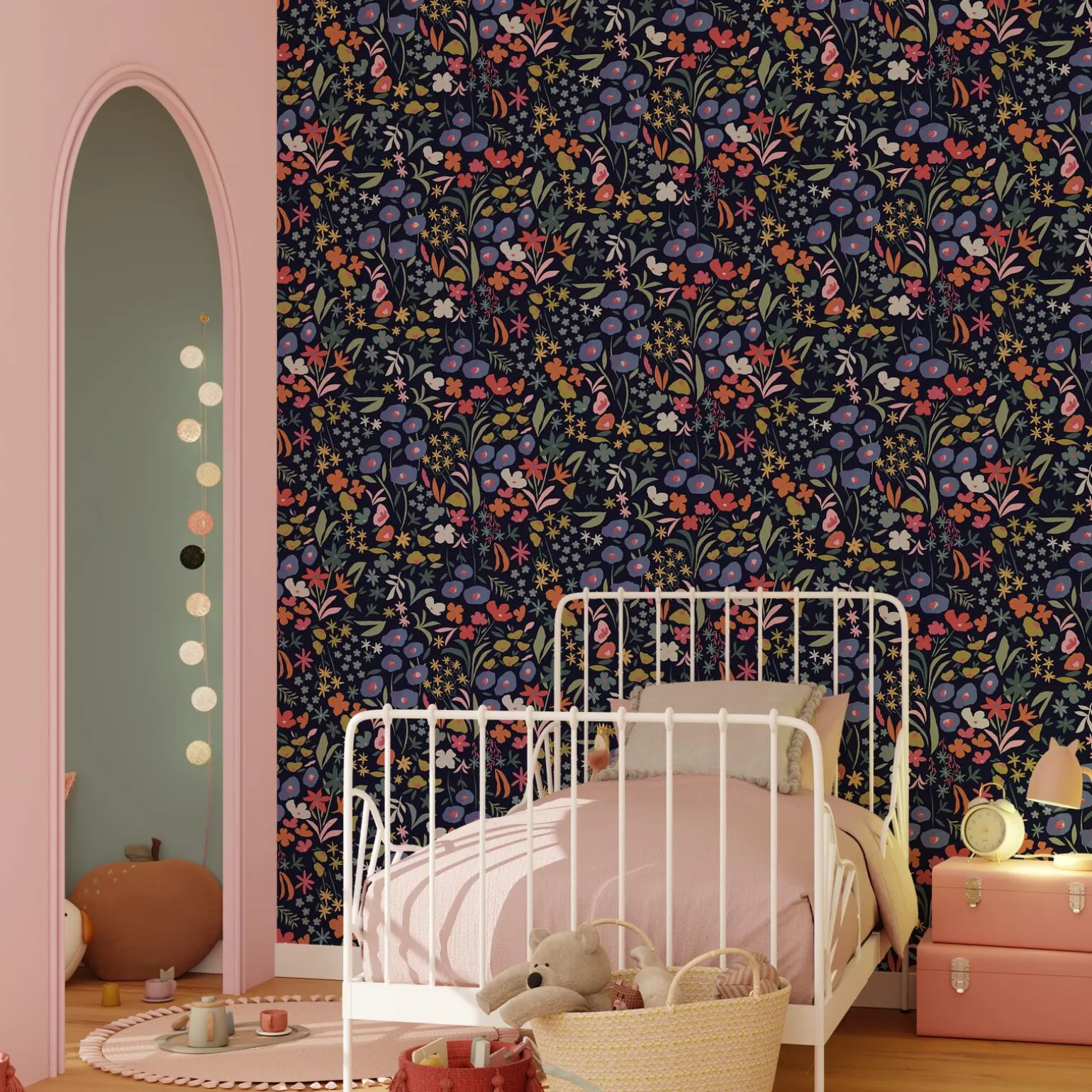 4MURS Papier peint intissé MELISSANDE coloris multicolore - 4MURS