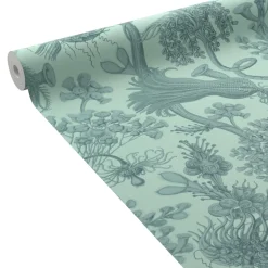 4MURS Papier peint intissé CYRIAC coloris bleu givré - 4MURS