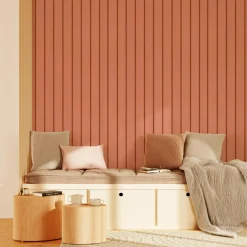 4MURS Papier peint intissé FLOYD coloris terracotta - 4MURS