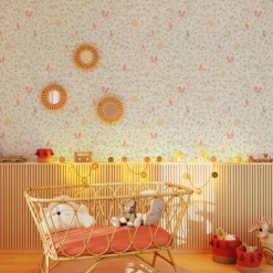 4MURS Papier peint intissé FOREST LAND coloris blanc - 4MURS