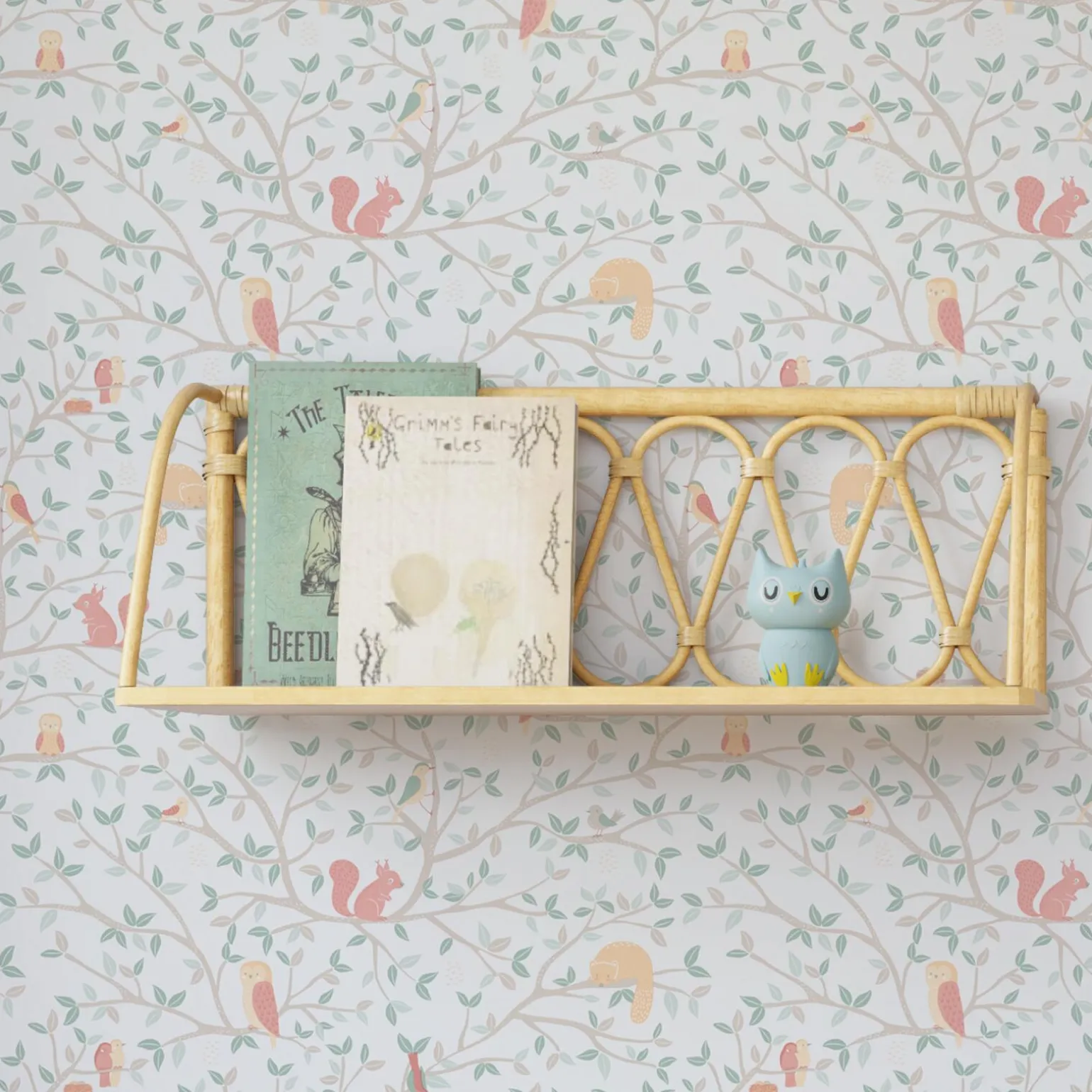 4MURS Papier peint intissé FOREST LAND coloris blanc - 4MURS