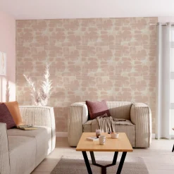 4MURS Papier peint intissé MAJAH coloris beige rosé - 4MURS