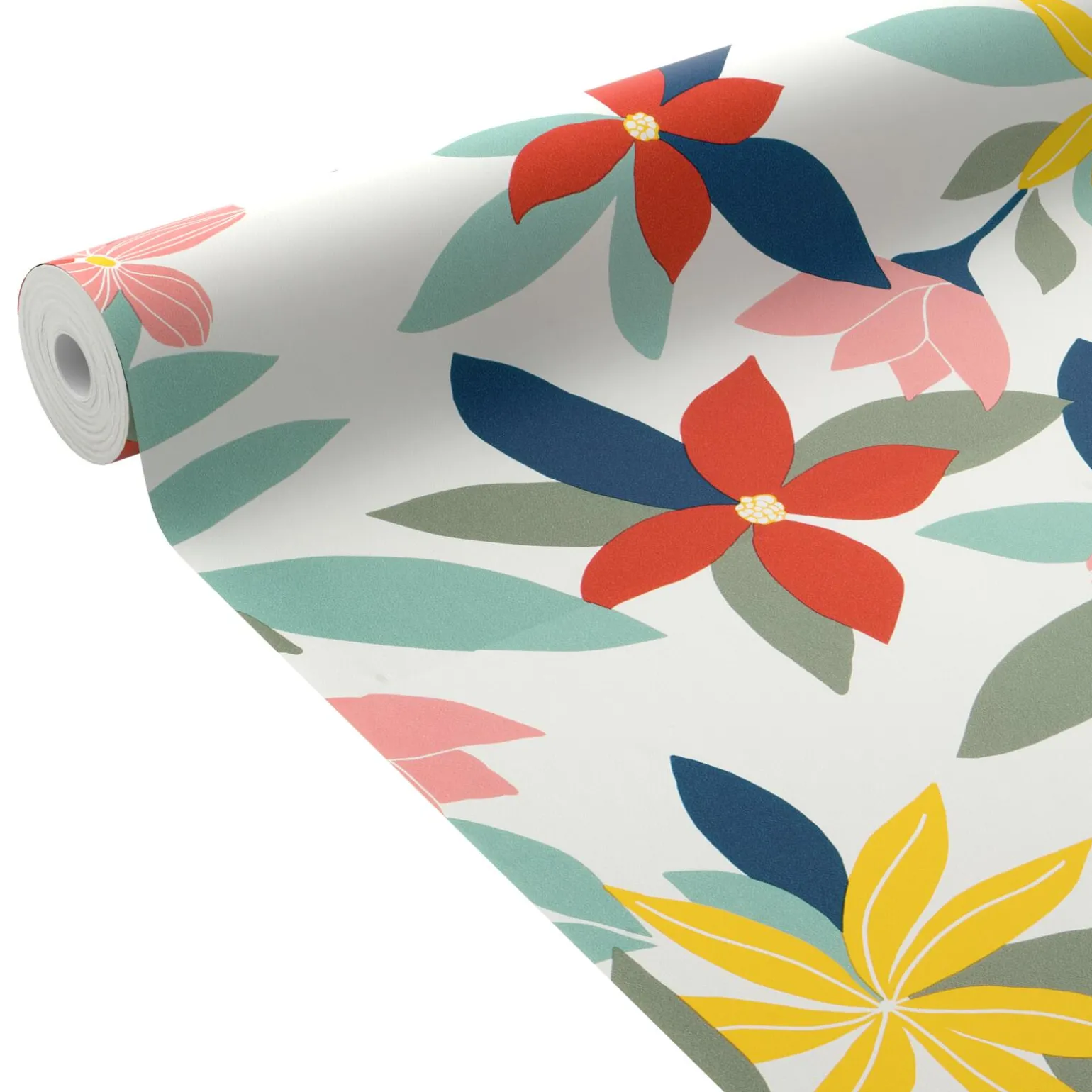 4MURS Papier peint intissé FLORYA coloris multicolore - 4MURS