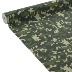 4MURS Papier peint intissé CAMO coloris vert kaki - 4MURS
