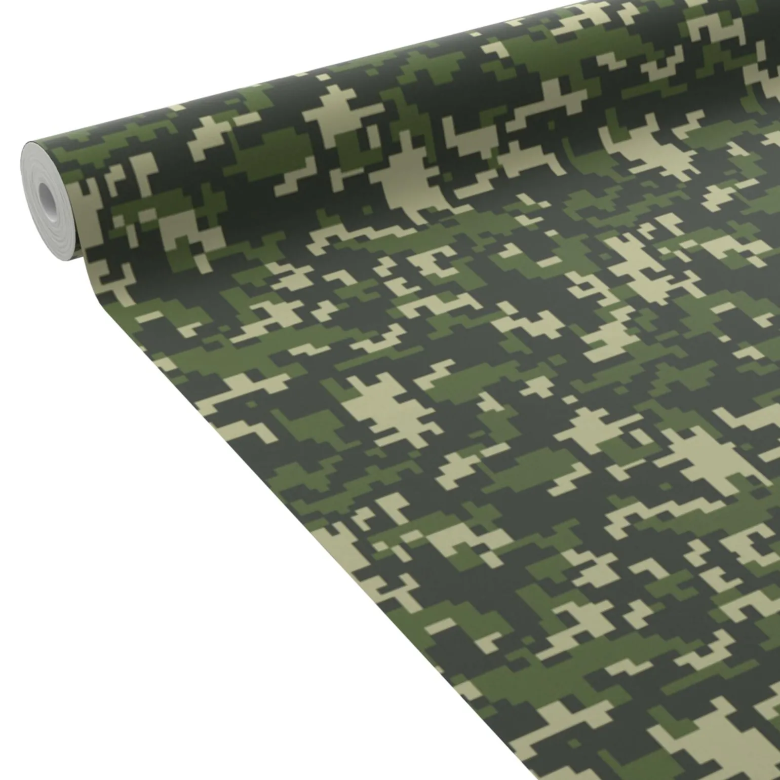 4MURS Papier peint intissé CAMO coloris vert kaki - 4MURS
