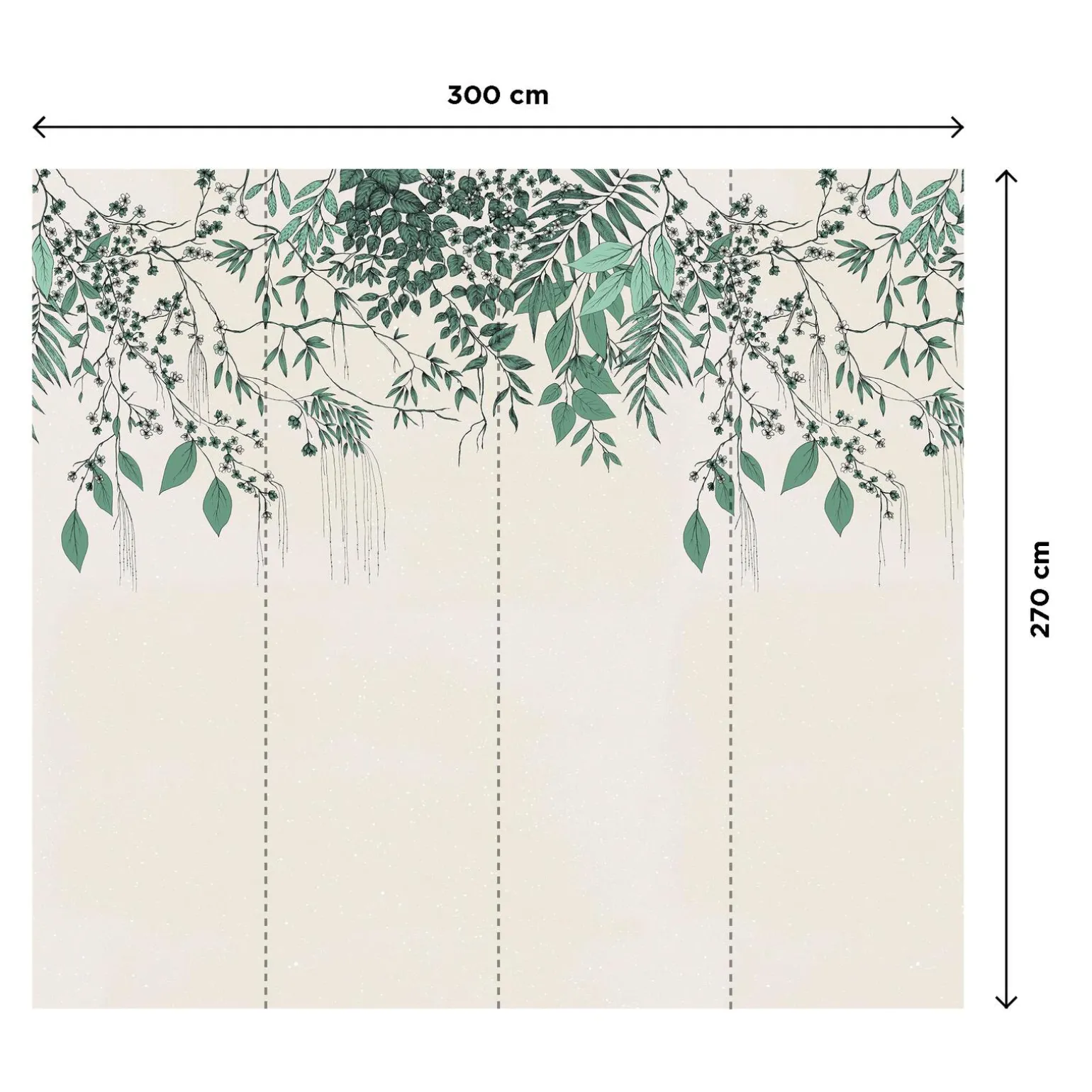 4MURS Papier peint panoramique XL NAHIA 300 x 270 cm - 4MURS