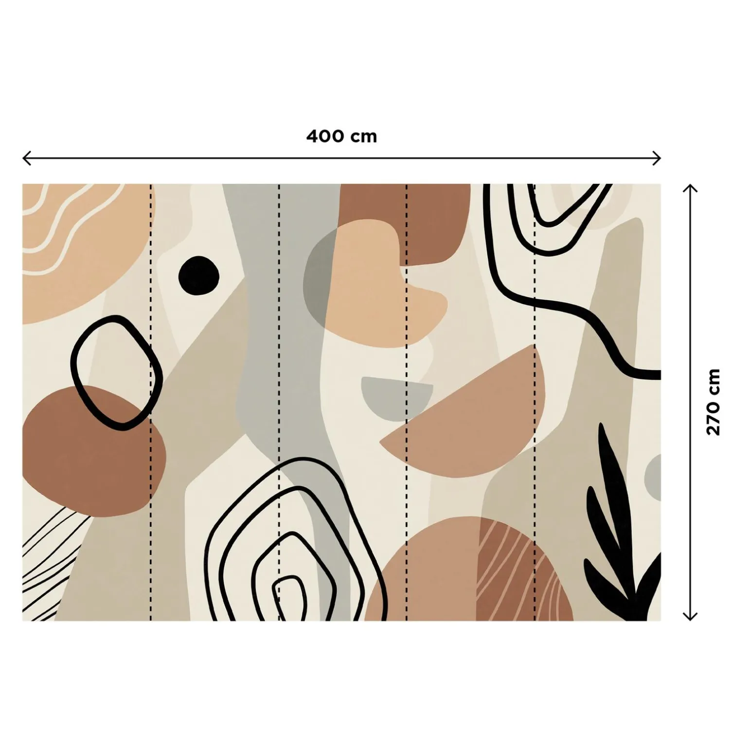 4MURS Papier peint panoramique XL FORM ART 400 x 270 cm - 4MURS