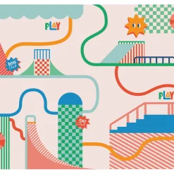 4MURS Papier peint panoramique XL PETS PARK 300 x 270 cm - 4MURS