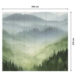4MURS Papier peint panoramique XL ALPHEE 300 x 270 cm - 4MURS