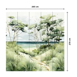 4MURS Papier peint panoramique XL MARINELLA 265 x 270 cm - 4MURS