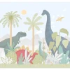 4MURS Papier peint panoramique XL HAPPY DINO 300 x 270 cm - 4MURS