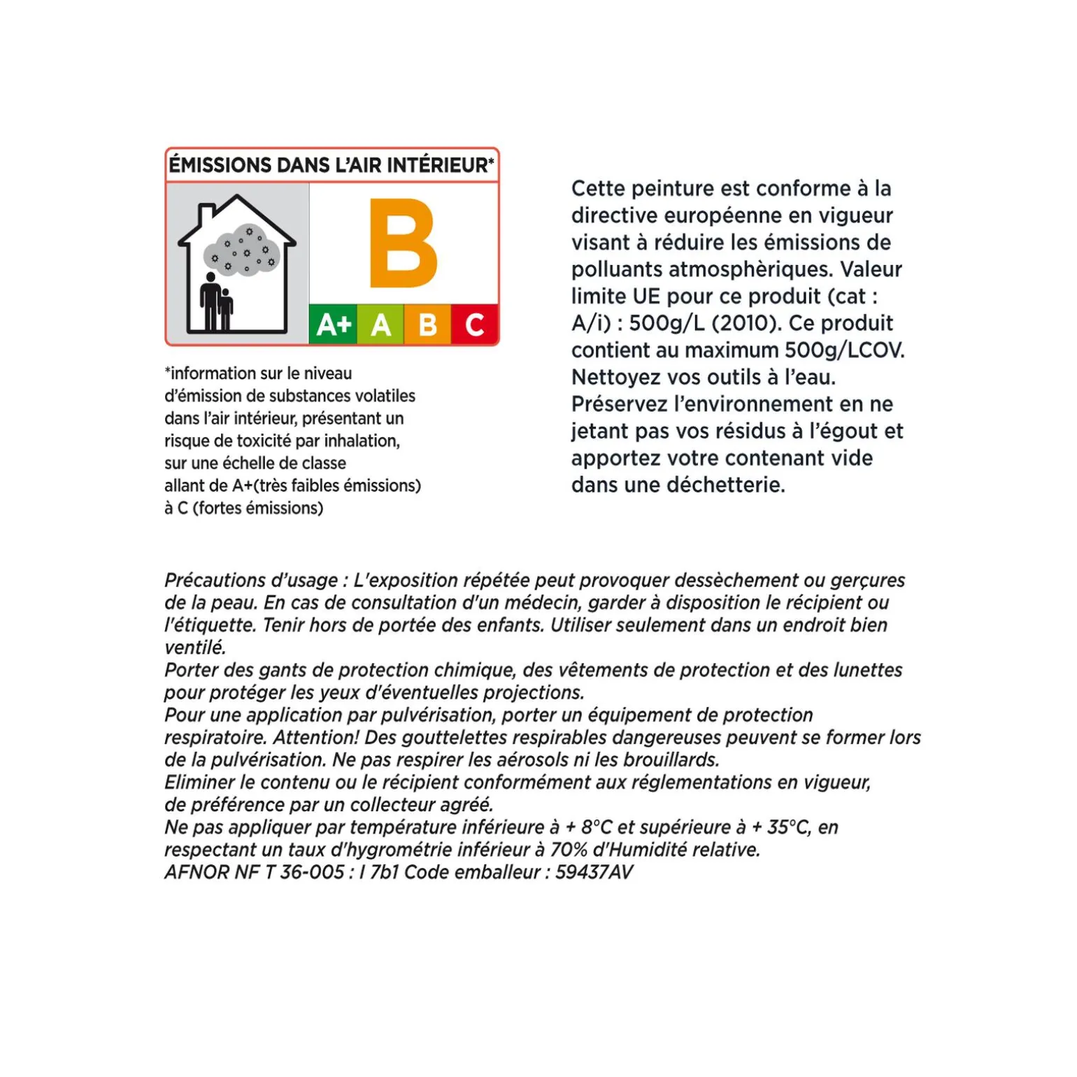 4MURS Peinture MONOCOUCHE PLAFONDS TACHES Peinture blanc - 4MURS