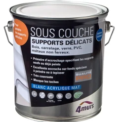 4MURS Peinture SOUS COUCHE SUPPORTS DÉLICATS Peinture blanc - 4MURS