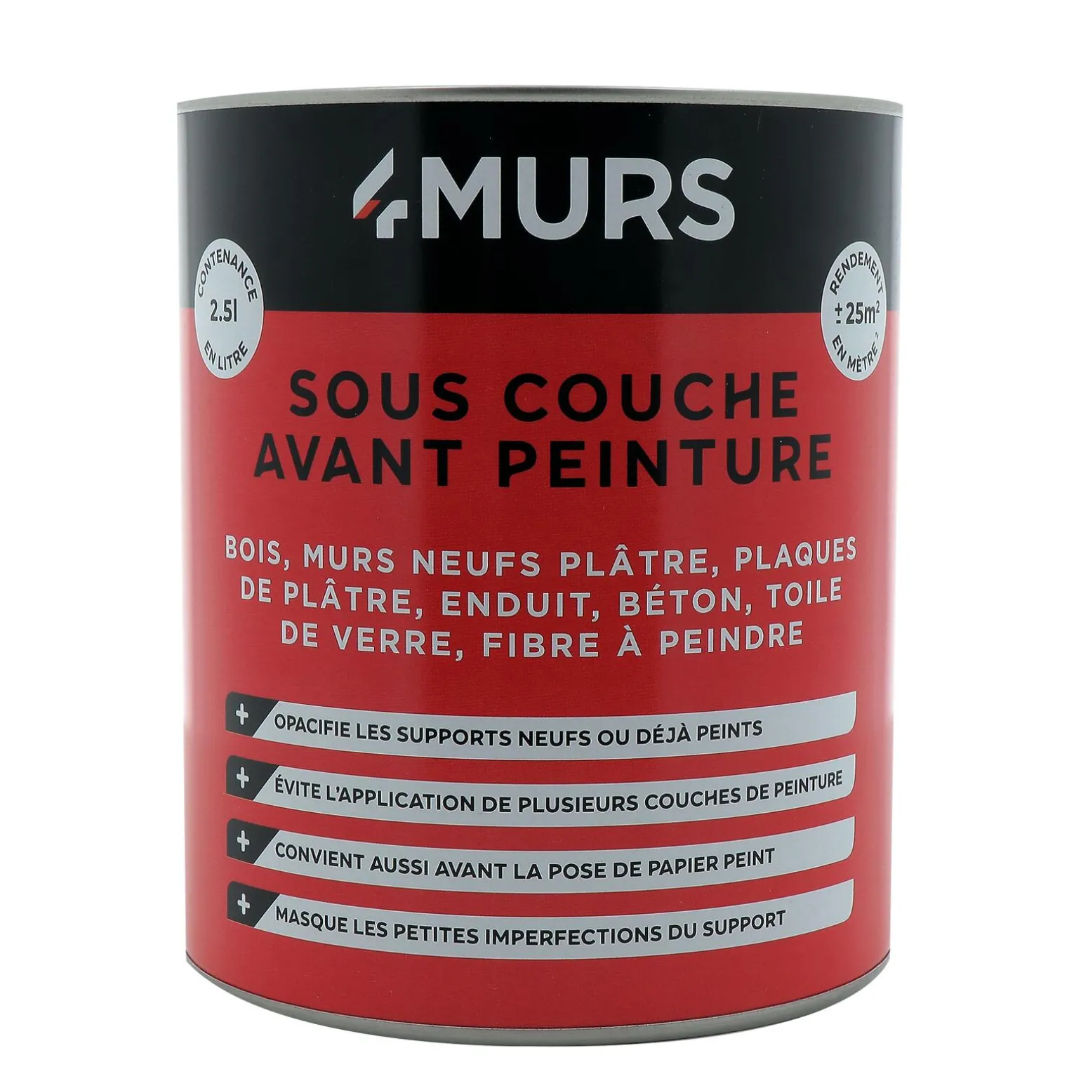 4MURS Peinture SOUS COUCHE AVANT PEINTURE Peinture blanc - 4MURS