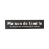 4MURS Plaque métal MAISON DE FAMILLE coloris noir - 4MURS