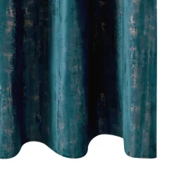 4MURS Rideau EMPREINTE coloris bleu canard 135 x 260 cm - 4MURS