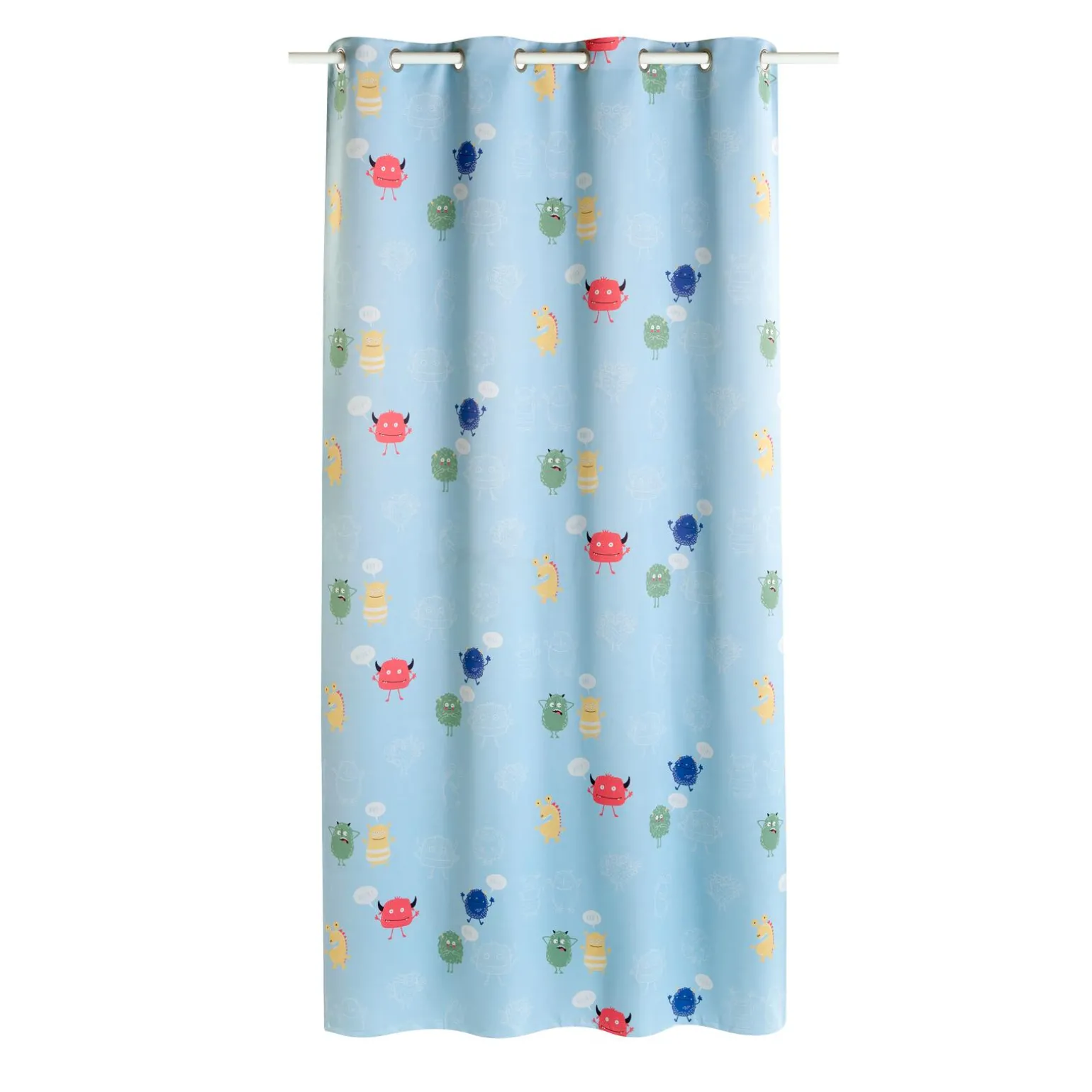 4MURS Rideau occultant CUTE MONSTER multicolore 140 x 250 cm - 4MURS