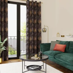 4MURS Rideau PALMAE coloris anthracite 140 x 260 cm - 4MURS