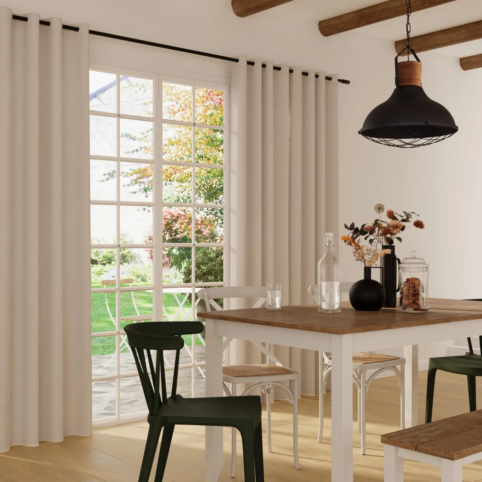 4MURS Rideau thermique TROMSO blanc cassé 250 x 260 cm - 4MURS