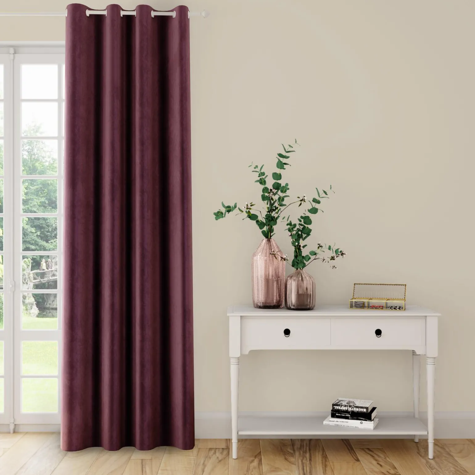 4MURS Rideau VELVET coloris prune 140 x 260 cm - 4MURS