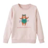 4MURS Sweat sans capuche CHACHAT coloris Rose chiné - 4MURS