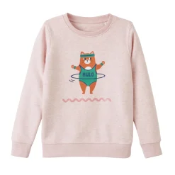 4MURS Sweat sans capuche CHACHAT coloris Rose chiné - 4MURS