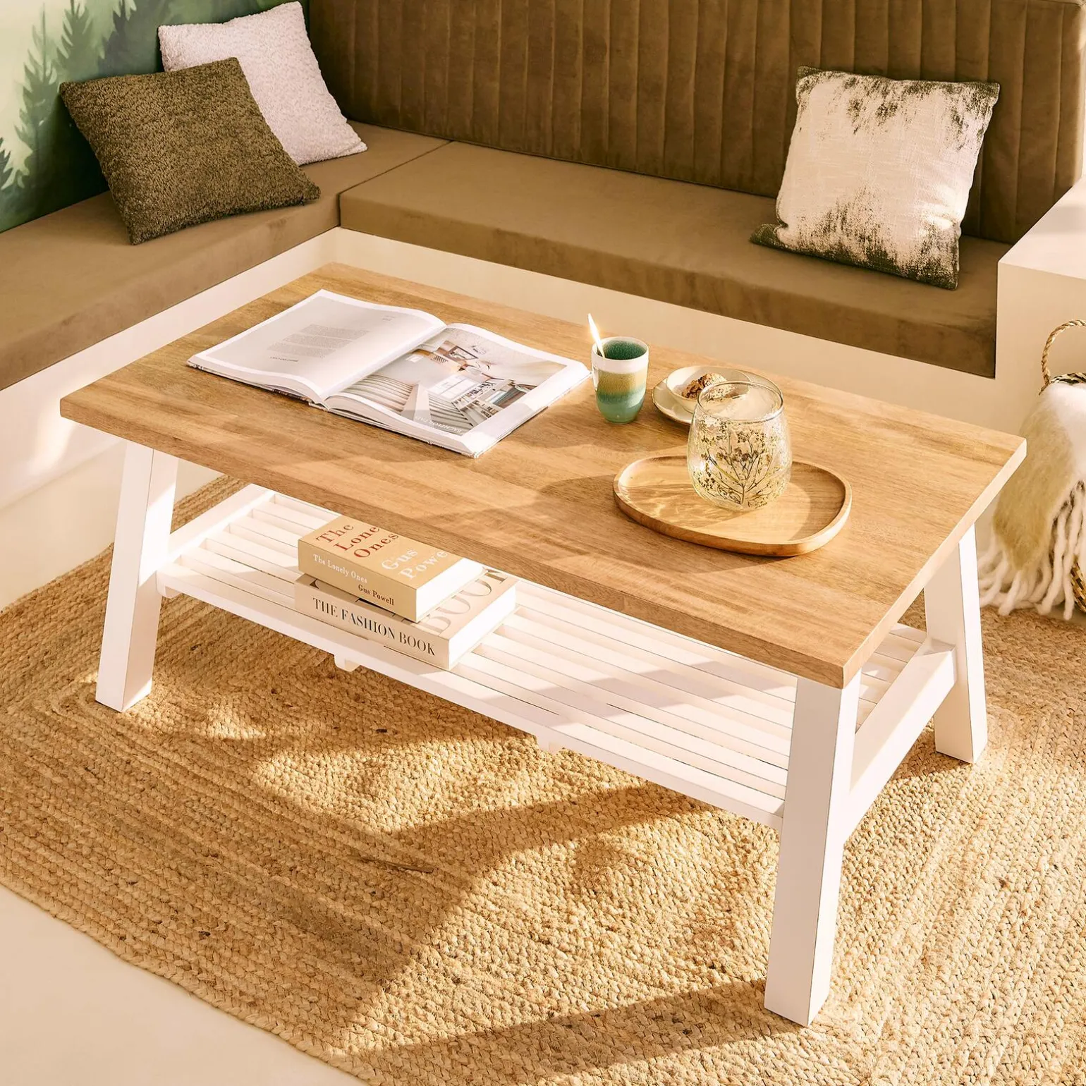 4MURS Table basse ETRETAT coloris naturel 60 x 120 cm - 4MURS