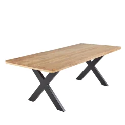 4MURS Table de salle à manger KHAN naturel 220 x 100 cm - 4MURS