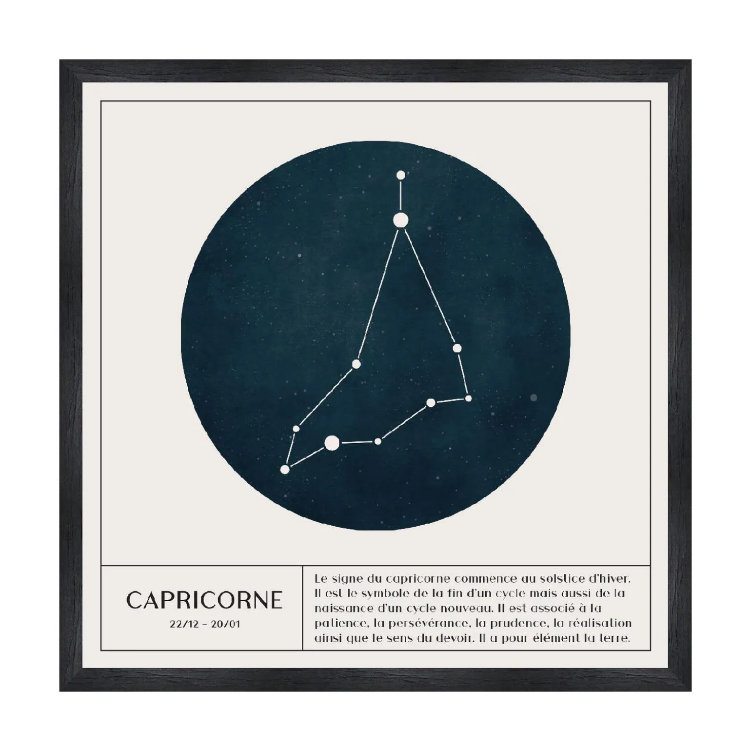 4MURS Tableau CAPRICORNE coloris blanc - 4MURS