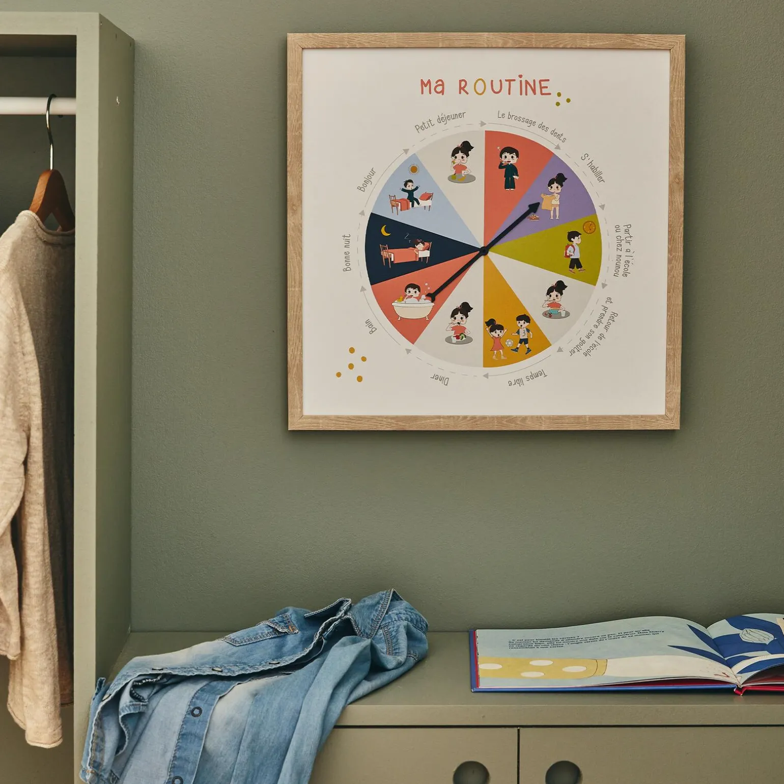 4MURS Tableau embelli MA ROUTINE coloris multicolore - 4MURS