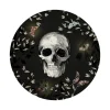 4MURS Tableau en verre SKULL FLOWER coloris noir - 4MURS