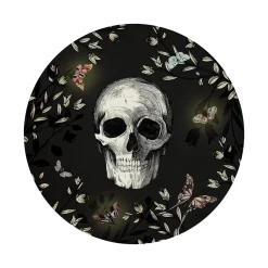 4MURS Tableau en verre SKULL FLOWER coloris noir - 4MURS