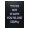 4MURS Tableau en verre YOU'RE NOT IN LOVE coloris noir - 4MURS