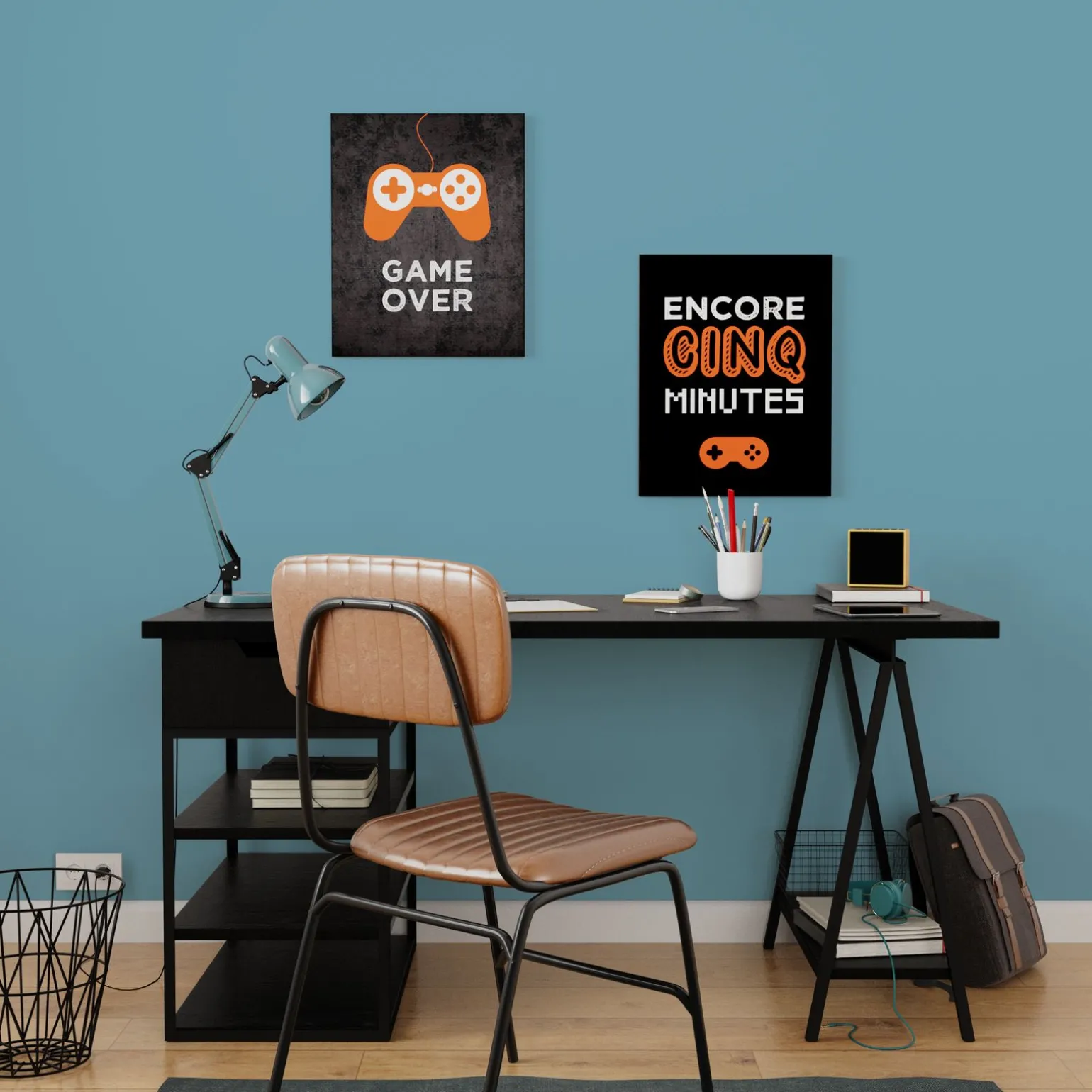4MURS Tableau GAME 5 MINUTES coloris noir - 4MURS